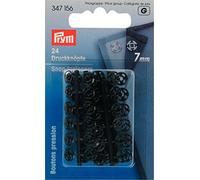 Prym Sew On Plastic Snap Fasteners Black - per pack of 24
