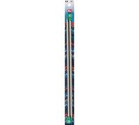 Prym 35 cm 6.50 mm Single-Pointed Knitting Pins, Pack of 2, Aluminium Pearl Grey