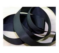 Prym 38mm Ribbed Polyester Tape Black - per metre