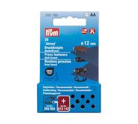 Prym 390780 12 mm Jersey Poppers Dark Brown Compatible with Vario Creative Tool