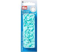 PRYM_393159-1 Snap Fastener Colour Snaps Round 12.4 mm Light Turquoise Plastic 12.4 mm