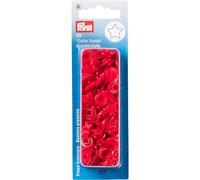 Prym 393238 Sewing Press Stud Colour Snaps Star Red Plastic One Size