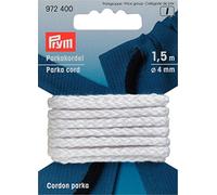 Prym 4 mm 1.5 m Parka Cord, White