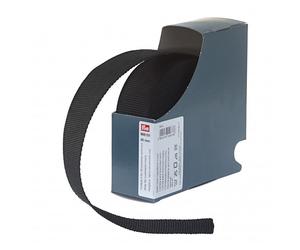Prym 40mm Rucksack Bag Strap Webbing Black - per metre
