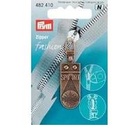 PRYM 482410 Fashion Zipper pullers SPORTSTAR metal antique brass, 1 piece