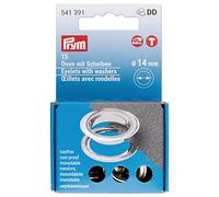 Prym 541391 Eyelets with Washers Diameter 14 mm Silver Pack of 15 for Vario Creative Tool Silver