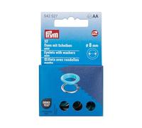 Prym 542527 Eyelets with Washers 8 mm Mint/Silver Compatible with Vario Creative Tool