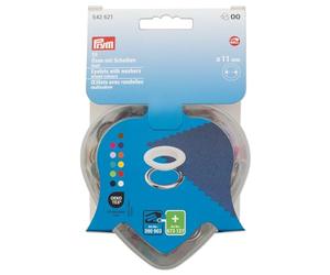 Prym 542621 Eyelets with Washers Colourful in Heart Box 11 mm Compatible with Vario Creative Tool