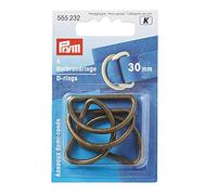 Prym D-Rings, 30mm, Antique Brass