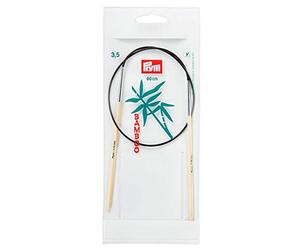 Prym 60 cm x 3.50 mm Circular Knitting Pins, Bamboo