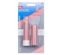 Prym 610267 Needle Twister with Sewing and Darning Needles, Magnetic Needle Holder for Storage, Needle Dispenser with 19 Sewing Needles and Darning Needles, Berry