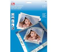 PRYM_611930-1 Creative Fabric, Printable ( 1 pack of 5 sheets) Blue 21 x 30 centimeters