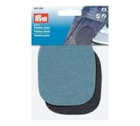 Prym 9 x 8 cm 2 Pair of Denim Patches for Ironing/Sewing-On, Light Blue/Dark Blue
