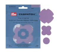 Prym 921005 FabPatch Stretch Rub-on Patch Lilac (Pack of 3) - Self-Adhesive Bi-Elastic Repair Patches for Sportswear, Leggings, Jackets & Trainers - Textile Repair Without Sewing & Ironing