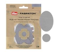 Prym 921019 FabPatch Merino Rub-on Patch Light Grey (Pack of 2) - Self-Adhesive Repair Patches Made of 100% Merino Wool for Sweaters, Fine Knit, Underwear & Inner Lining - No Sewing & Ironing