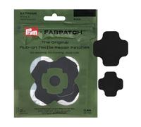 Prym 921023 FabPatch Extreme Rub-on Patch Black (Pack of 2) - Waterproof & Extra Robust Repair Patches for Outdoor Jackets, Rainwear, Bags & Shoes - Self-Adhesive Without Sewing