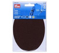 Prym 929034 Iron-On Faux Suede Patches 9.5 x 14.5 cm Dark Brown