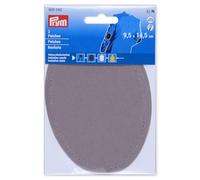 Prym 929042 Iron-On Faux Suede Patches 9.5 x 14.5 cm Light Grey