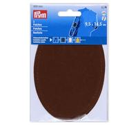 Prym 929045 Medium Brown Faux Suede Iron-On Patches 9.5 x 14.5 cm