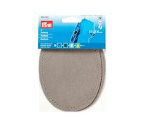 Prym 929381 Patches Imitation Suede Iron-on 10 x 14 cm Grey, Light Gray, 14 x 10 cm, Hellgrau, 2 Stück