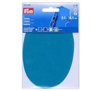 Prym 929389 Iron-On Faux Suede Patches 9.5 x 14.5 cm Turquoise