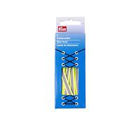 Prym 974791 Reflex 8 x 1200 mm Silver Flat Laces, Polyester, Yellow/Silver, 8 mm x 120 cm
