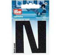 Prym Alphabet Letter Patch Motif Letter N - Black - each