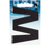 Prym Alphabet Letter Patch Motif Letter W - Black - each
