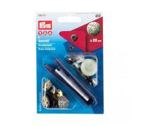 Prym Anorak Snaps Press Fasteners Silver - per pack of 6