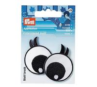Prym Appliqué Eyes with Lashes in Black / White