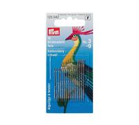 Prym Assorted Crewel Sewing Needles, Gold Eye, pack of 16