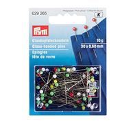 Prym - Assorted Silver (0.60 x 30mm) Glass Headpins - 5 Pieces