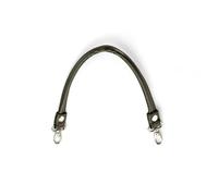 Prym Bag Handle Loops Laura - Dark Brown Synthetic Leather with Snap Hooks | 615