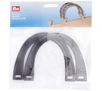 Prym Bag Handles Marilyn, Black, 14,5 x 11 cm, schwarz, 2 stück