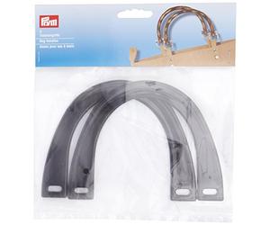 Prym Bag Handles Marilyn, Black, 14,5 x 11 cm, schwarz, 2 stück
