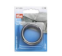 Prym Bag Rings, Zinc Alloy, Gunmetal, 35 mm