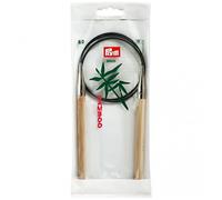 Prym 80 cm x 9 mm Circular Knitting Pins, Bamboo
