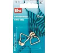 Prym - Bikini and Belt Clasp Gold (15mm) Steel Hook - 1 Unit