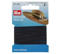 Prym - Black (1.5mm, 3m) Elastic Cord - 1 Count