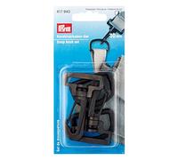 Prym Black 30mm Plastic Snap Hook Set (2pc), 14 x 7 x 1.5 cm