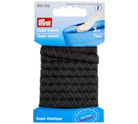 Prym - Black (7mm, 3m) Super Elastic - 1 Unit