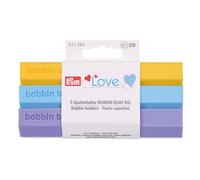 Prym Bobbin Boat - Jumbo Size Bobbin Holder in Yellow, Blue & Lilac