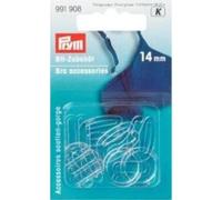 Prym Bra Accessories, 14mm, KST, Transparent, 10 Stück