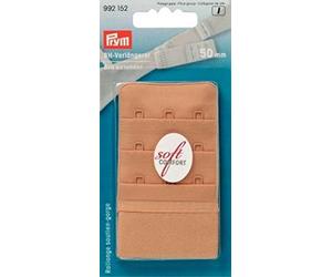 Prym Bra Extender Hooks, Skin, 50mm 3 X 3 Hook, Skin, 1 Piece