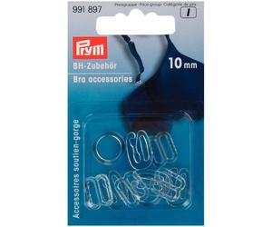 Prym Bra Strap Accessories Clear - per pack of 10