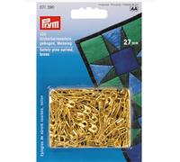 Prym Brass Curved Safety Pins No. 1 | Gold-Coloured 27mm | 071390