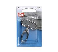 Prym Carabiner Hook, Zinc Alloy, Gunmetal, 30 x 40 mm