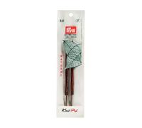Prym Circular Knitting Needle Tips NATURAL Long 11.6 cm 5.00 mm Circular Knitting Needle, Wood, Multi-Colour, 5 mm