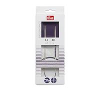 Prym Circular Knitting Pins/Needles, Ergonomic Design, 3.5mm x 80cm Length, High-performance Synthetic Material, Multi-Colour, 17 x 3 x 1 cm