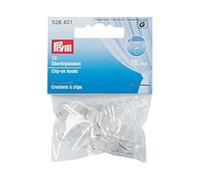 Prym Clip-On Hook, Off-White, 10 mm, Transparent, 10 Stück